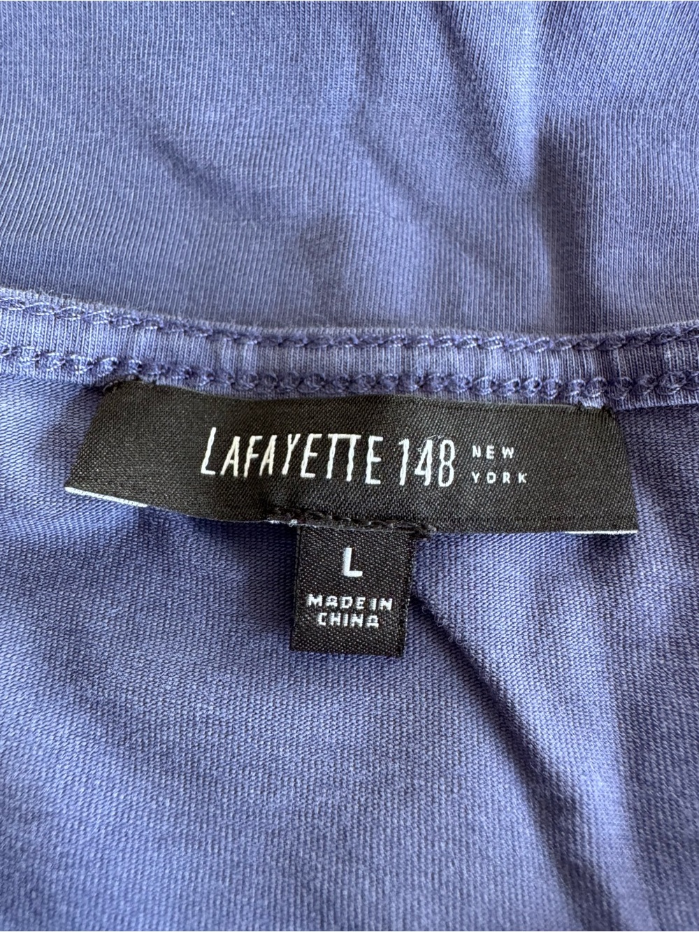 Lafayette 148 Classic Base Layer Scoop Neck Tank Top - Blue - Picture 6 of 6